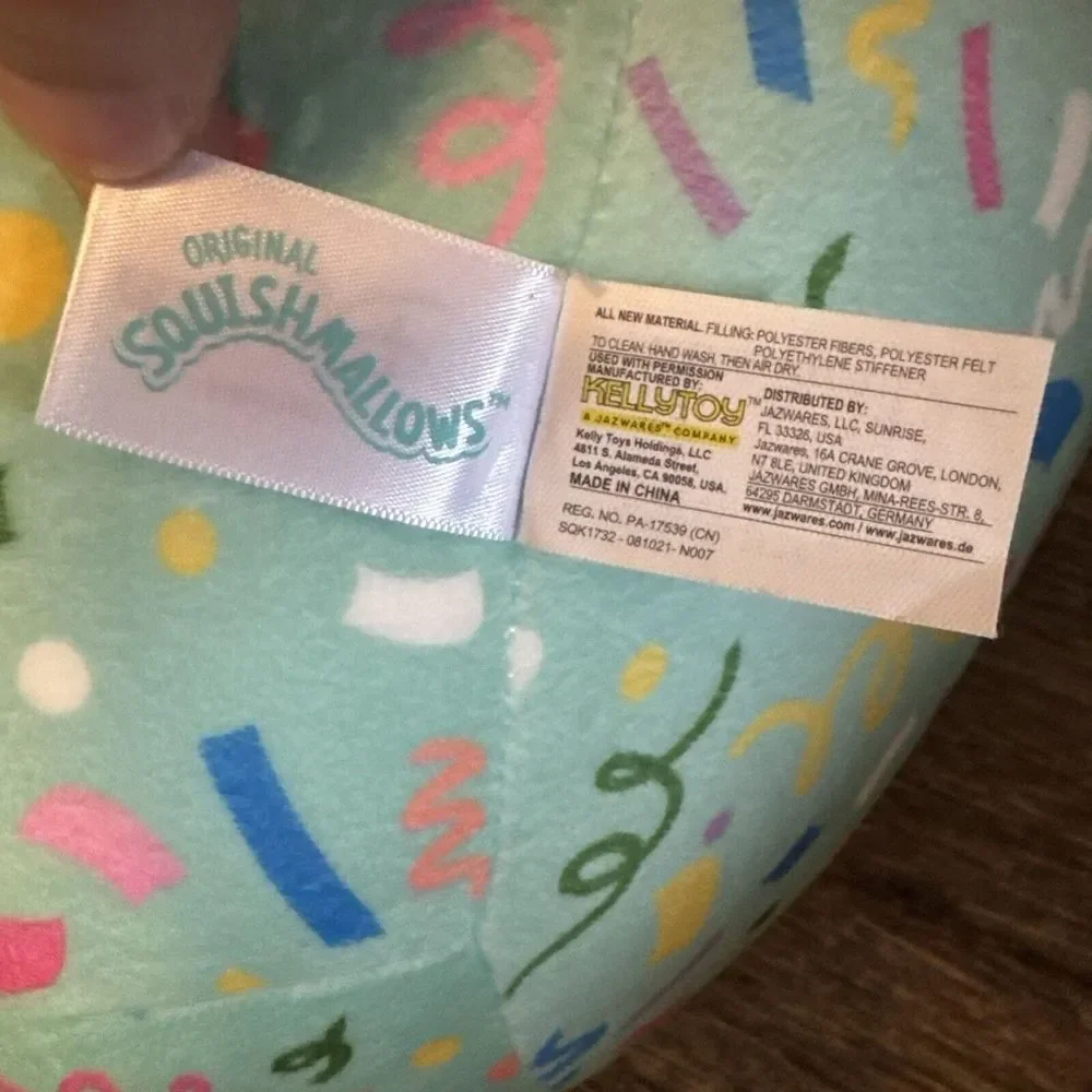 Squishmallow Minnie Mouse New Year Holiday Confetti Disney X Kelly‎ Toy